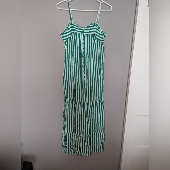 haute hippie green dress Green Haute Hippie Dresses Haute Hippie Green And White Pinstripe Dress  Size Medium 16x44